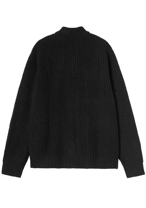 core knit jacket man black CARHARTT WIP | I03539989.XX